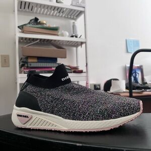 Diesel sparkly sock shoe